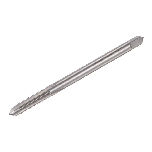 Rosca do Machos, 1/4-28 UNF Alta Velocidad Acero (HSS) 3 Rectas Flautas Máquina Tornillo Rosca Roscar Macho, 4" Longitud (Extra Largo)
