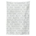 thumbnail image 3 of Ambesonne Geometric Tablecloth Rectangular Table Cover, Circuit Band, 60"x84", Grey, 3 of 4