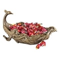 thumbnail image 1 of Design Toscano Peacock`s Plume Sculptural Bowl, 1 of 3