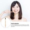 thumbnail image 3 of 6Pcs Wide Head Bamboo Toothbrush with Bristles Eco-friendly Tooth Brush, 3 of 5