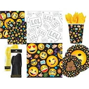 LOL Emoji Birthday Party Supplies Bundle (Standard)