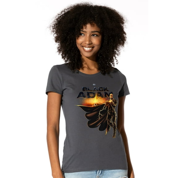 Black Adam, Logo With Character Women's T Shirt