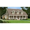 The House Designers: THD-2906 Builder-Ready Blueprints to Build a Country House Plan with Slab Foundation (5 Printed Sets)