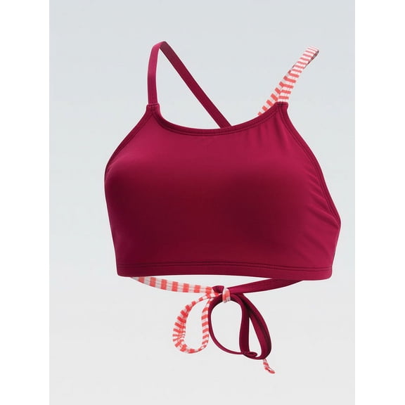 (Price/each)Dolfin 6310SLD Uglies Revibe Crop Top Bikini Top-Sangria-XL