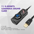 thumbnail image 5 of NARABB External 3.5mm To USB7.1 Audio Game Computer Sound Card Drive, 5 of 5