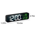 thumbnail image 2 of Reloj digital LSLJS, reloj digital de pantalla grande, reloj despertador digital LED para sala de estar, recargable, función de repetición, reloj de pared digital con visualización de fecha y, 2 of 5