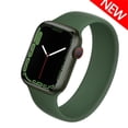 thumbnail image 1 of ALMNVO Solo Loop Strap for Apple Watch Band 44mm 40mm 38mm 42mm Elastic Belt Silicone Bracelet Replacement Wristband Iwatch Series 6 5 4 3 SE 7 45mm 41mm, 1 of 6
