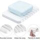 thumbnail image 2 of Jabón de silicona blanco con desagüe Jabonera de silicona para ducha de baño Jabonera de diseño antideslizante para encimera de cocina de baño JAMW Sencillez, 2 of 5