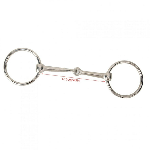 Broca De Filete Para Caballo, Rodillo De Metal Con Boca De Caballo, Broca De Entrenamiento Duradera, Broca De Filete De Hierro Con Boca Articulada Con Exquisita Artesanía, Fácil