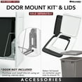 thumbnail image 6 of Rev-A-Shelf Double Pullout Trash Can 27 qt. for Kitchen, Gray, RV-15KD-13C-S, 6 of 13