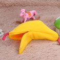 thumbnail image 3 of Hamaca cálida para hámster y plátano jaula para colgar casa nido para dormir para pájaros y mascotas (amarillo JShteea Libre de BPA, 3 of 5