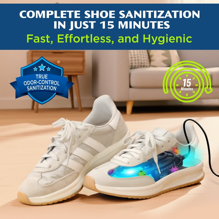 ShoeZap UV Shoe Sanitizer, 15-Minute Germicidal Disinfectant