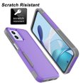 thumbnail image 2 of For Motorola Moto G 5G 2023 Case, 2 in 1 Hard PC Phone Case for Moto G Power 2023 6.5", Takfox Rubber & Rugged Sturdy Shockproof Full Body Protection Case Cover,Purple, 2 of 10