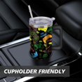 thumbnail image 5 of Game Tumbler with Lid and Straw, 40oz Gamer Water Bottle Cup with Handle, Gaming Travel Coffee Mugs, Birthday Gifts for Gamer Men Boys, 5 of 6
