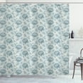 thumbnail image 1 of Ambesonne Floral Shower Curtain, Vintage Romantic Plants, 69"Wx84"L, Pale Blue Grey, 1 of 3