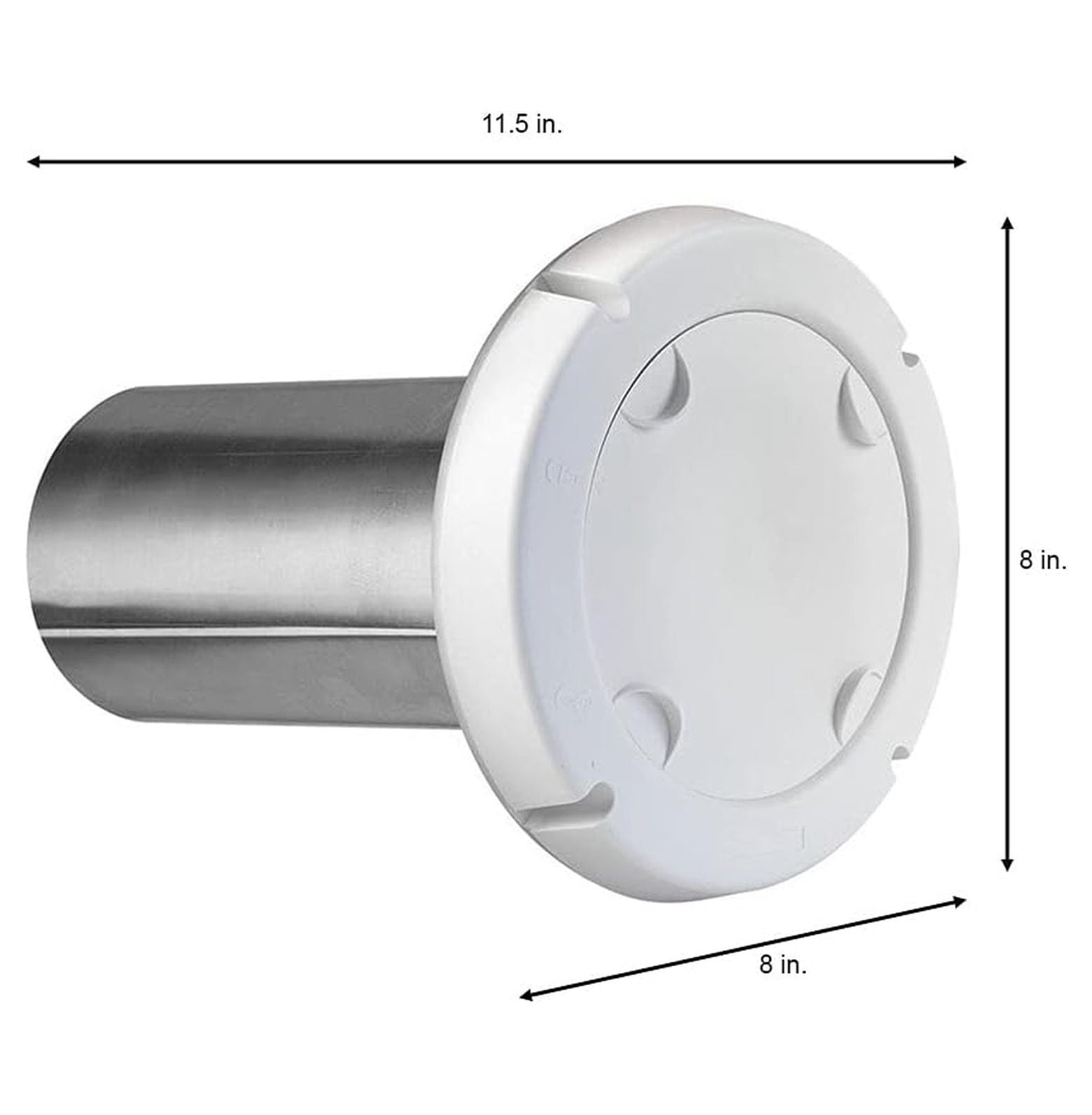 BPSH4WZW ProShield 4-Inch Spring Loaded Dryer Vent Hood, White