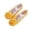 Yellow, variant on jianru Ballet Shoes for Girls Elastic Straps Non Slip Soft Sole Floral Canvas Professional Dance Shoes for Toddler Kids