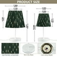 thumbnail image 4 of Yayeee Mini Table Lamp 10.8" Dimmable with Fabric Shade 3 Color Temperatures, Dark Green Plants, 4 of 7