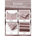 thumbnail image 3 of Eytino Sweaters for Women Long Sleeve Crewneck Pullover Business Casual Tunic Tops, 3 of 12