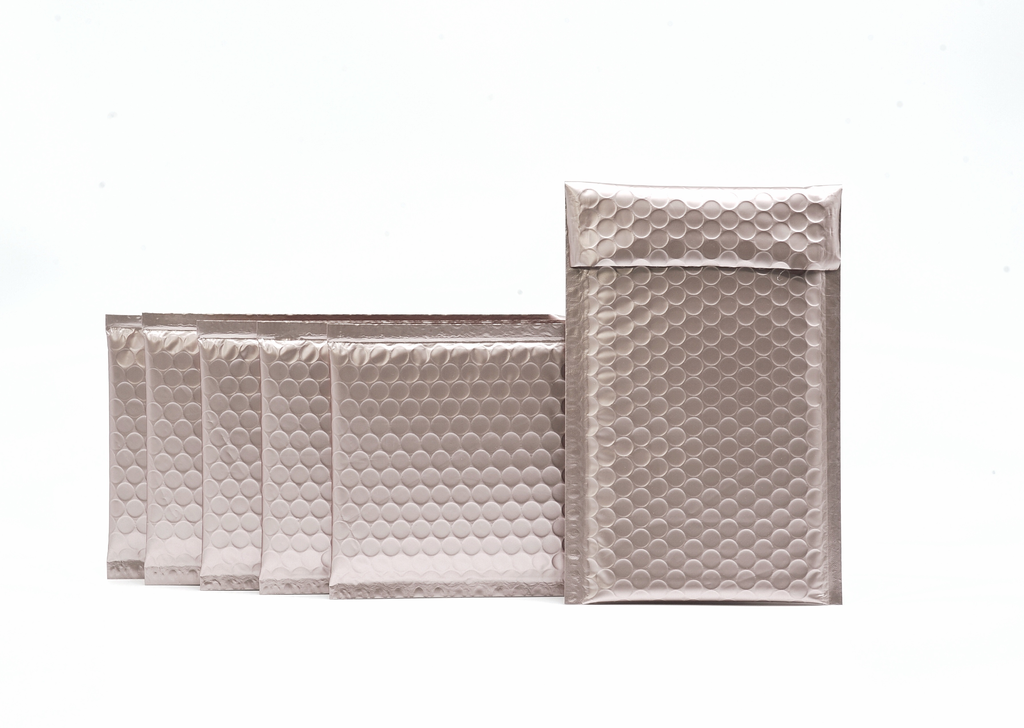ProLine Matte Metallic Bordeaux Wine Red Bubble Padded Mailers 4x8 Inch Self Seal Padded Envelopes 10