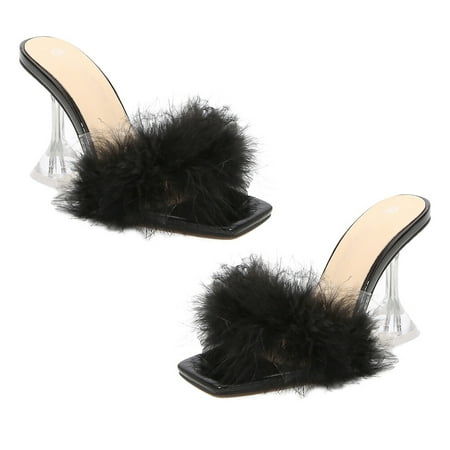 JINYUANN 1 Pair of Delicate Sandal Chic Heels Fashion Female Stiletto Women Casual Shoes