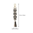 thumbnail image 4 of 4 Pcs DIY Braided Rope Ornament Bag Decor Kit Macrame Carabiner, 4 of 6