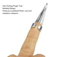 thumbnail image 3 of Alloy Hair Parting Finger Tool, Polished Finish Hair Braiding Pick, Hair Selecting Ring for Wig Extension, Hair Parting Ring, Hair Selecting Sectioning Tool, Hair Selecting Ring,, 3 of 7