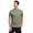 Green, variant on Men's Zipper Pocket Lightweight Soft Heathered Crewneck T-Shirt