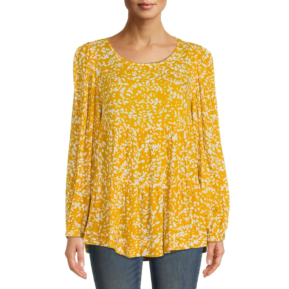 Time and Tru Time and Tru Women's Tiered Top