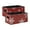 Snowflake Pattern Simple Background, variant on 2 Pack Living Room Bed Room Felt Storage Baskets Boxes Foldable Organizer With Handles Snowflakes snowflakes Stripes