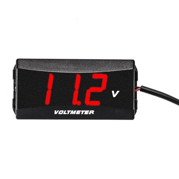 Yammee Voltage Meter Gauge DC12-80V Digital Voltmeter for Golf Cart Motorcycle Scooters Waterproof Voltmeter