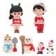 thumbnail image 1 of 6pcs Navidad Mini Muñeco de nieve Resina Adornos Santa Claus DIY Decoración Navidad, 1 of 5