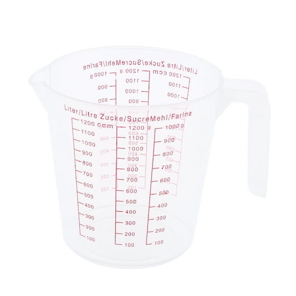 GROWTH TANK Measuring Cup Plastic Beaker - Heat Resistant Transparent Labs Graduated Beakers