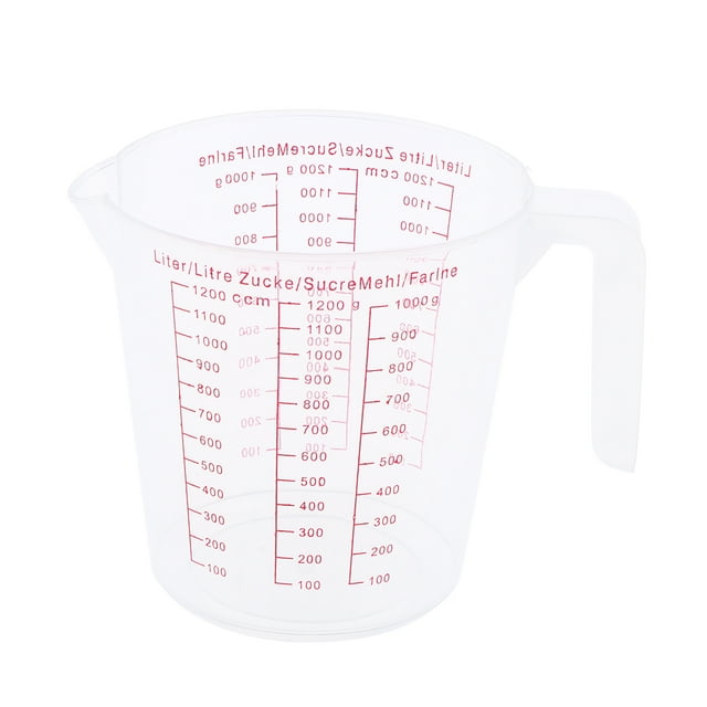 GROWTH TANK Measuring Cup Plastic Beaker - Heat Resistant Transparent Labs Graduated Beakers