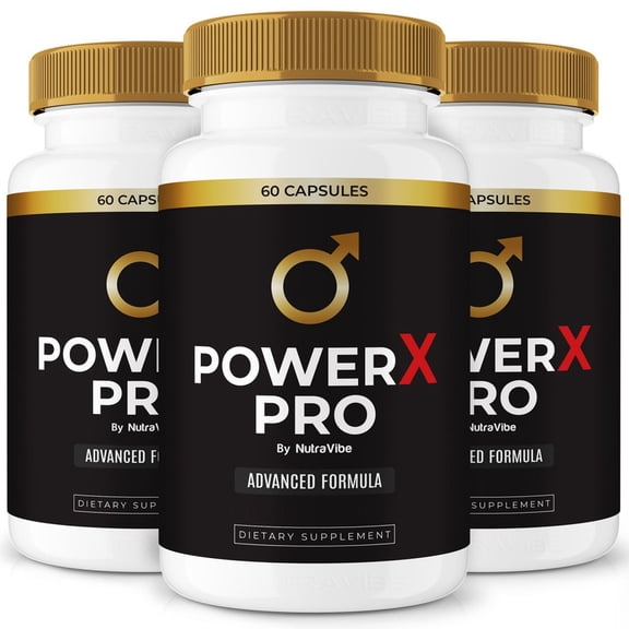 (3 Pack) PowerX Pro – Original Power X Pro Capsules with a Natural Daily Blend for Energy & Wellness | Clean, Gentle, Easy-to-Swallow Pills (180 Capsules)