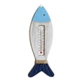thumbnail image 1 of Termómetro colgante de madera para pared, decoración náutica, escultura de pared Pez 295x11cm, 1 of 9