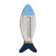 thumbnail image 1 of Escultura creativa de madera para pared con termómetro de estilo náutico para playa Pez 295x11cm, 1 of 9