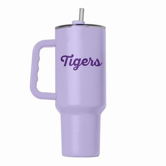 Logo Brands 162-S40PT-LVD-34 LSU 40 oz Flipside Powder Coat Tumbler