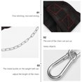 thumbnail image 3 of FOMIYES Weightlifting Waist Belt with Chain for Added Weight Training Black Oxford Iron, 3 of 8