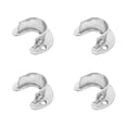 thumbnail image 1 of Stainless Steel Hanging Rod Supports for Closet Silver 25mm Thick and Rust Resistant Durability, 1 of 8