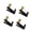 Black, variant on Gieenan 4Pcs/pack Violin Finger Guides Fine Tuners for Violin Full Size Violin Tuner Set