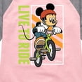 thumbnail image 3 of Disney - Ride It Out - Toddler And Youth Girls Raglan Graphic T-Shirt, 3 of 4