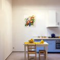 thumbnail image 4 of ZHONGYUTONG Tropical Fruit Canvas Wall Art Pear Grape Pictures Wall Decor Watercolor Fruit Painting for Kitchen Dining Room Framed (18.00" x 18.00"), 4 of 5