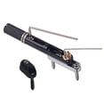thumbnail image 3 of 4X Noir 5 Cordes Kit de Ponts Ronds Sans Tête Accessoires de Guitare, 3 of 6