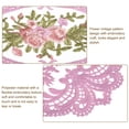 thumbnail image 3 of 2 Paquetes Salvamanteles de Encaje Retro 12X16-In Oval Embroidered Table Place Mats French Crochet Doilies Coasters Cup Mat For Home Wedding, Purple, 3 of 7