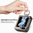 thumbnail image 6 of Cases for Samsung Galaxy Z Flip 7 Case with Ring, Hard PC + Luxury PU Leather Shockproof Protective Phone Cover Compatible with Samsung Galaxy Z Flip 7, Khaki, 6 of 9
