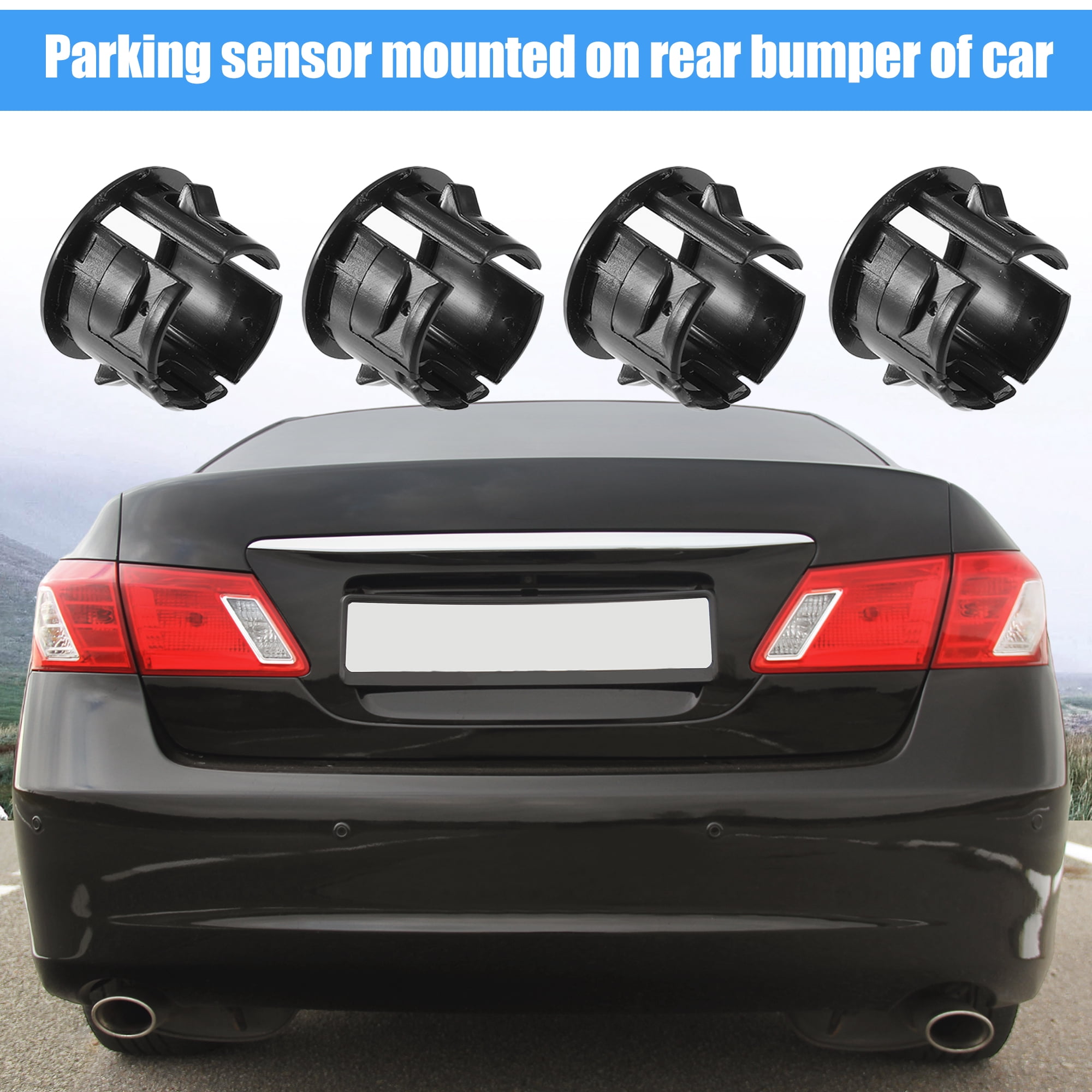 Unique Bargains 4Pcs Rear Bumper Backup Parking Aid Brackets for Lexus ES350 HS250H