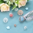 thumbnail image 6 of Uxcell Spiral Bead Cages Pendant,40Pc 20x25mm Thickened Spring Stone Holder,Silver Tone, 6 of 6
