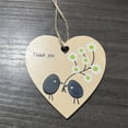 thumbnail image 1 of Xihbxyly Corazón de Madera para Dar Las Gracias, Decoración Navideña y Adorno Sentimental, Versátil para El Árbol de Navidad y El Hogar, Un Regalo Preciado para Amigos y Familiares, Material de Mader, 1 of 2