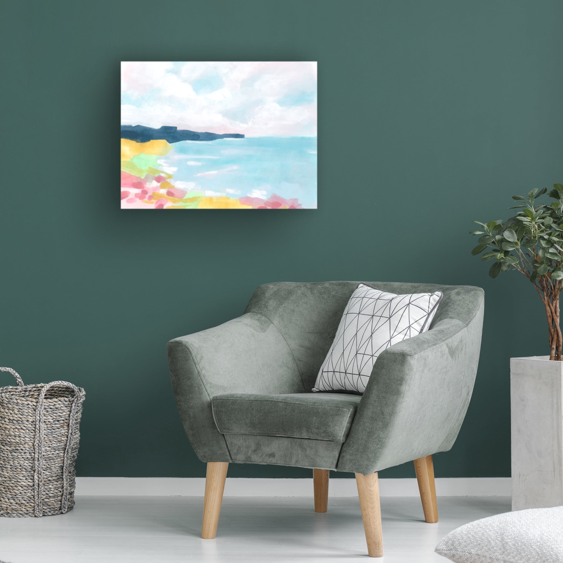 Trademark Fine Art June Erica Vess  Chroma Coast I Canvas Wall Art